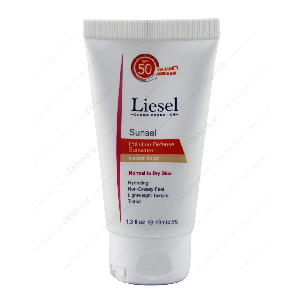 کرم ضد آفتاب SPF50 رنگی لایسل پوست نرمال تا خشک